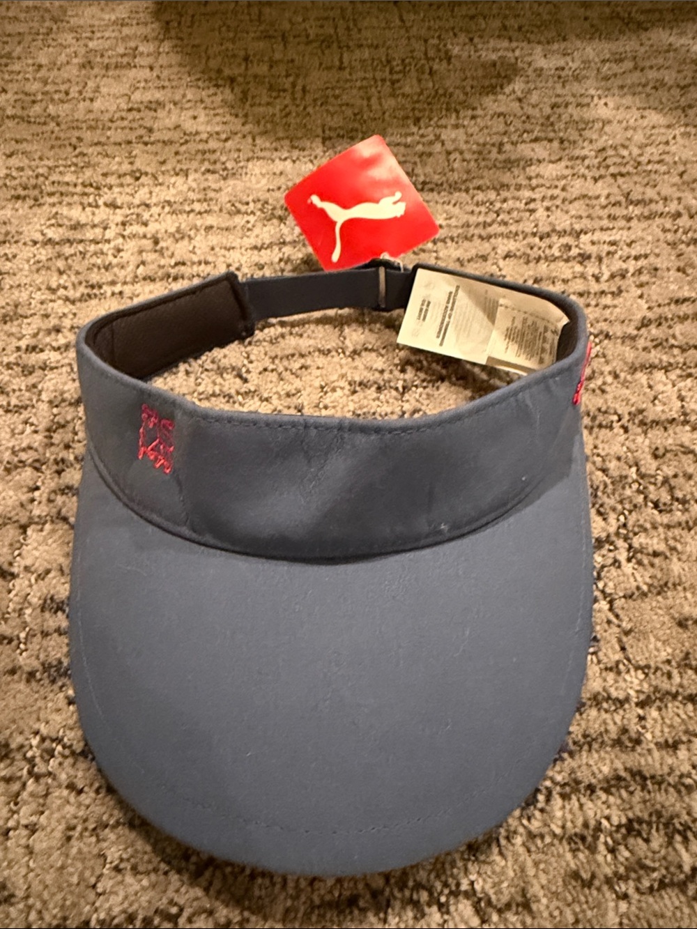 NWT Puma Men’s Navy Visor with MERRILL LYNCH BULL